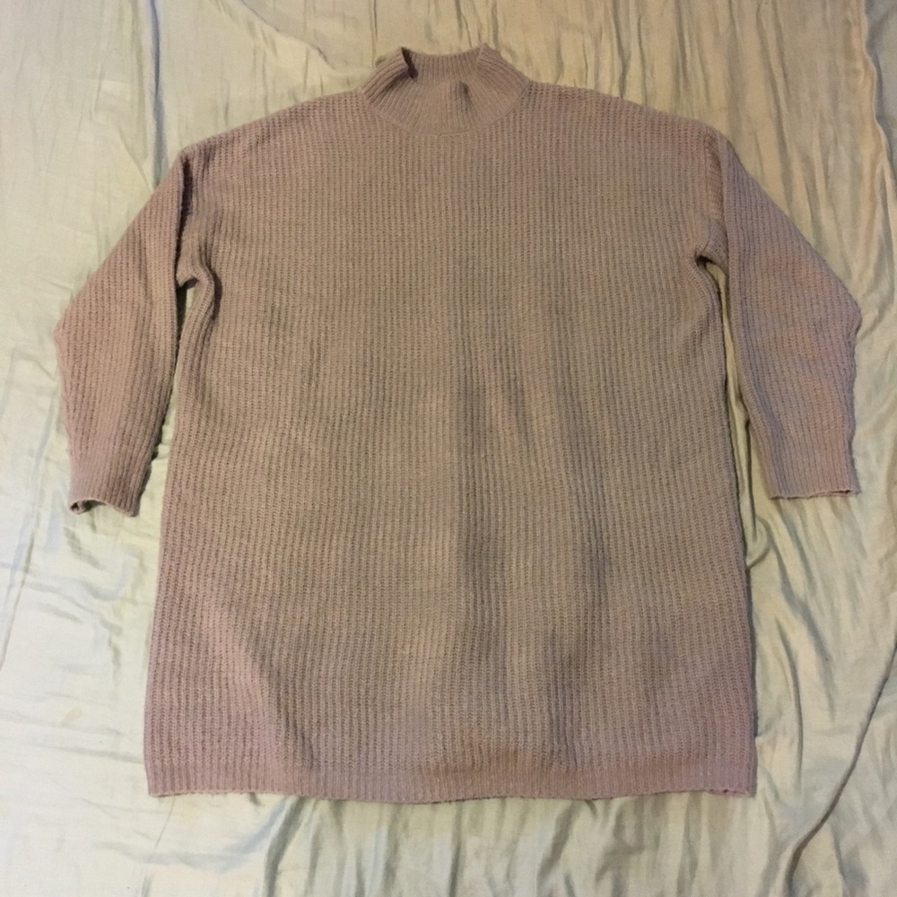 Forever 21 high neck grey sweater dress